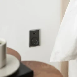 LK Fuga stikkontakt med USB-C, uden afdækning