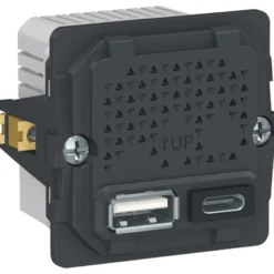 LK Fuga USB-lader A+C, 1 modul, uden afdækning