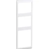 LK Opus 66 ramme, kombi, 3,5 modul, lodret, hvid