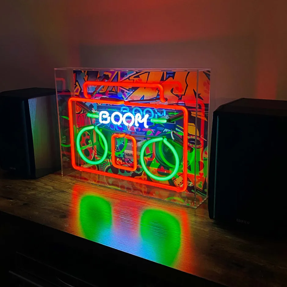 Locomocean Bom Box neonskilt