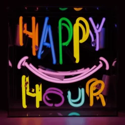 Locomocean Happy Hour neonskilt