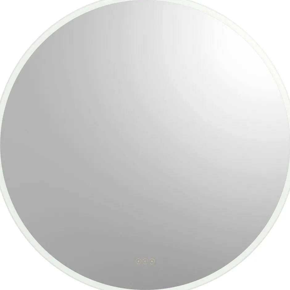 Loevschall Johannesburg RGB spejl med lys, dæmpbar, touch, Ø60 cm