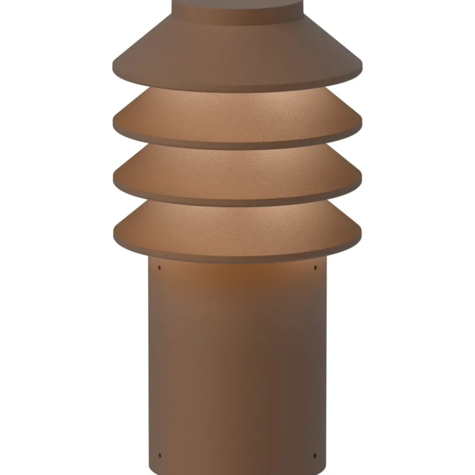 Louis Poulsen Bysted Garden havelampe, 2700K, anker, corten, lav
