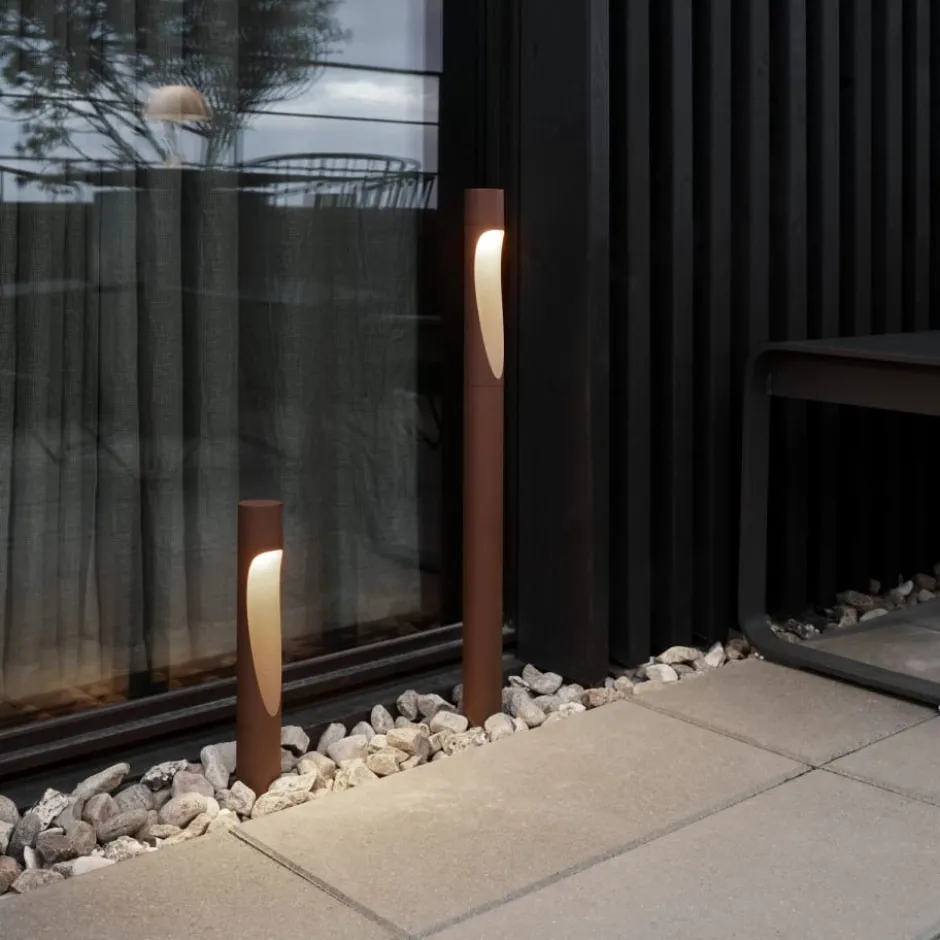 Louis Poulsen Flindt Garden havelampe, 2700K, spyd, corten, høj