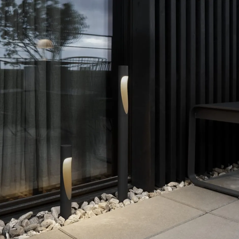 Louis Poulsen Flindt Garden havelampe, 3000K, anker, sort, høj