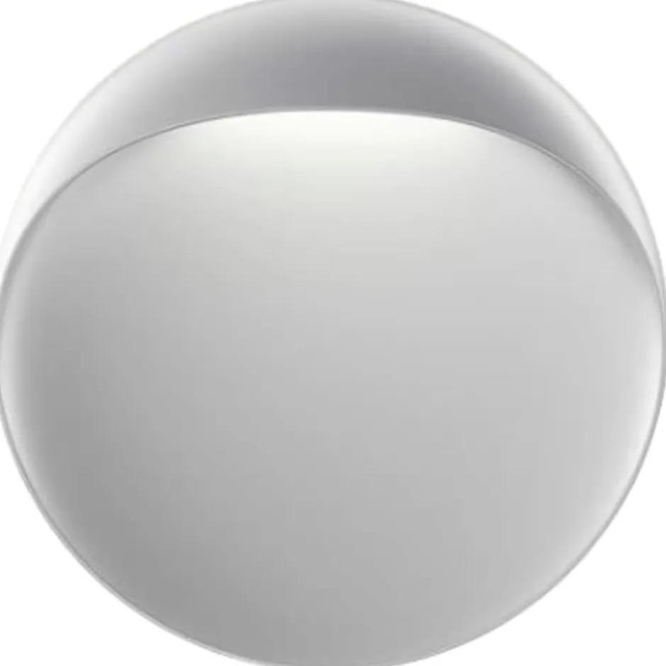 Louis Poulsen Flindt udendørs væglampe, 3000K, aluminium, Ø20 cm