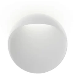Louis Poulsen Flindt udendørs væglampe, 3000K, hvid, Ø20 cm