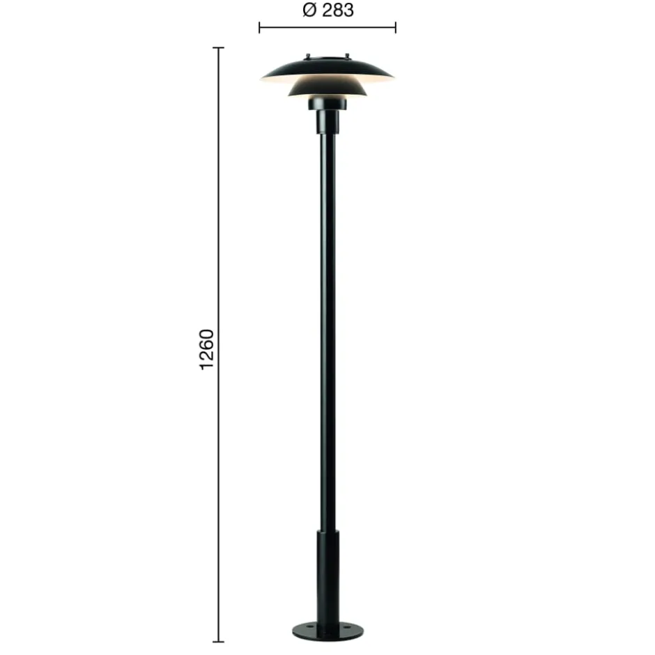 Louis Poulsen PH 3-2½ pullert, 126 cm
