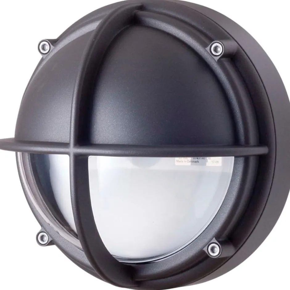 Louis Poulsen skotlampe, 3000K, halvskærmet, klar grå