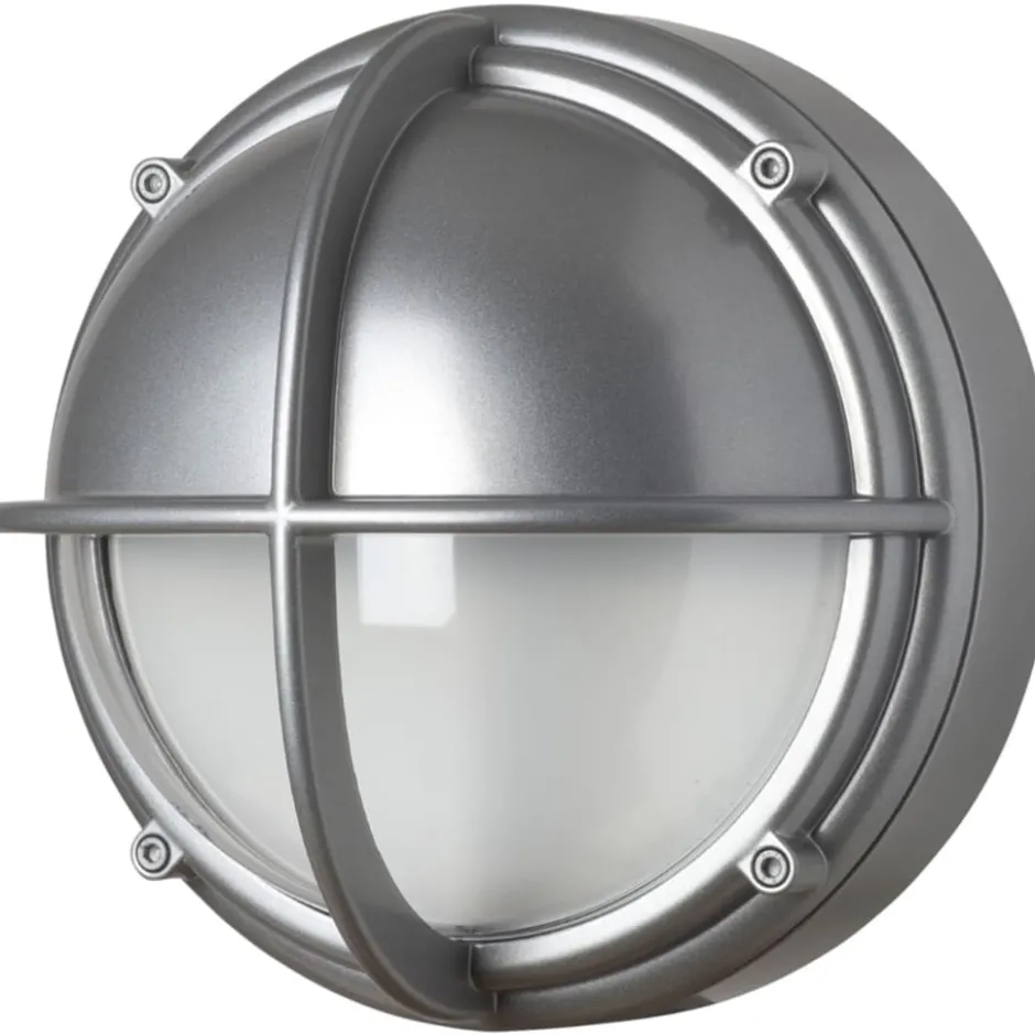 Louis Poulsen skotlampe, 4000K, halvskærmet, klar aluminium