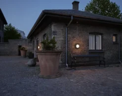 Louis Poulsen skotlampe, 3000K, uafskærmet, opal aluminium