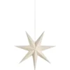 Markslöjd Baroque julestjerne med lys, 45 cm, hvid/guld