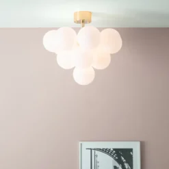 Markslöjd Merlot loftlampe, messing