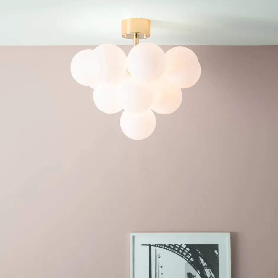 Markslöjd Merlot loftlampe, messing