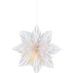 Markslöjd Neela julestjerne med lys, 48 cm, hvid