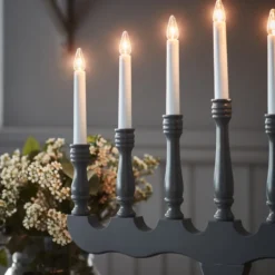 Markslöjd Svaneholm julelysestage, grå