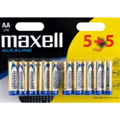 Maxell AA batterier, 10 stk.