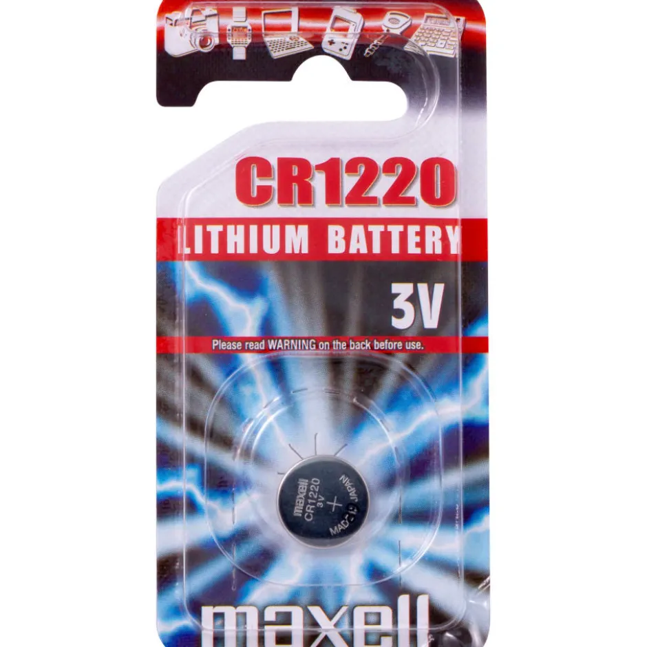 Maxell CR1220 batterier, 1 stk.