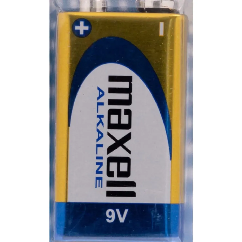 Maxell 9V batteri, 1 stk.