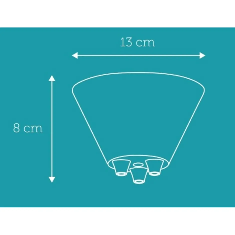 Nielsen Light baldakin, 3 udgange, hvid