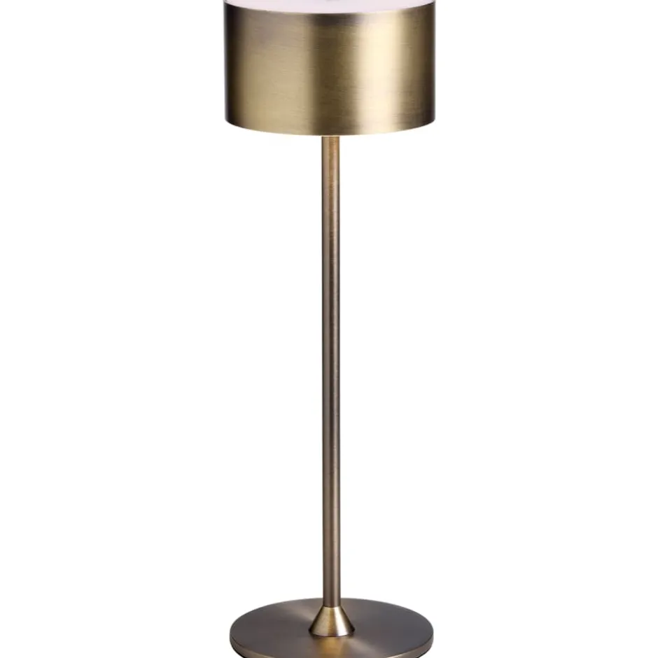 Nielsen Light Bistro genopladelig bordlampe, antik messing