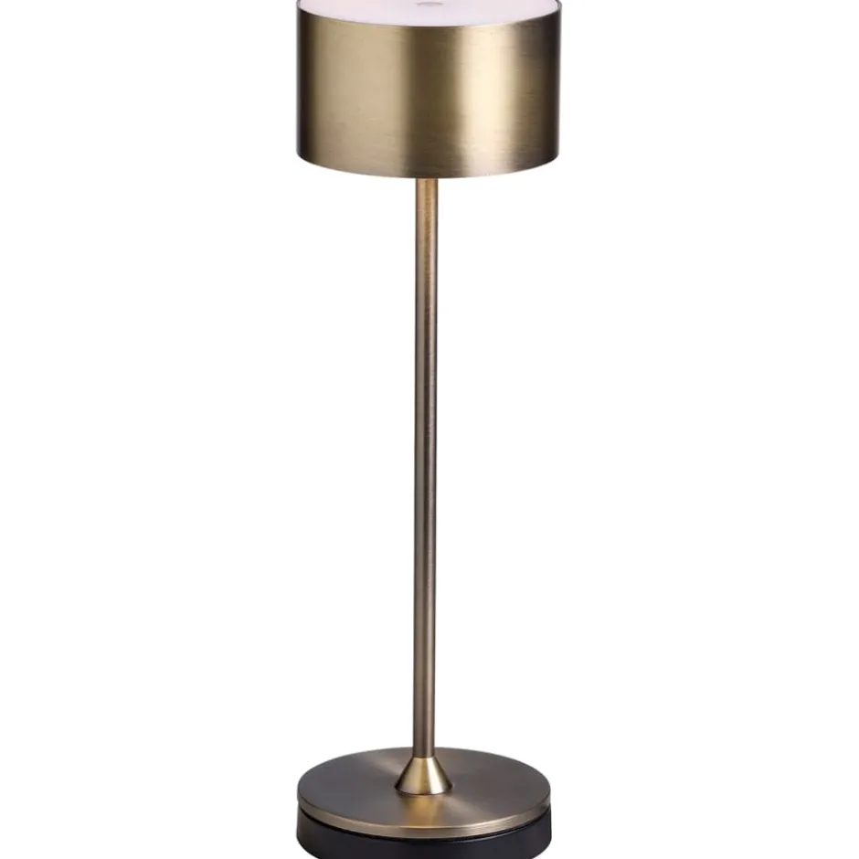 Nielsen Light Bistro genopladelig bordlampe, antik messing