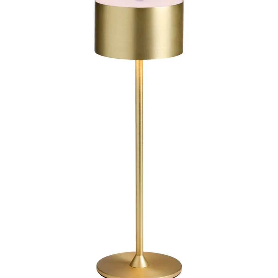 Nielsen Light Bistro genopladelig bordlampe, børstet messing