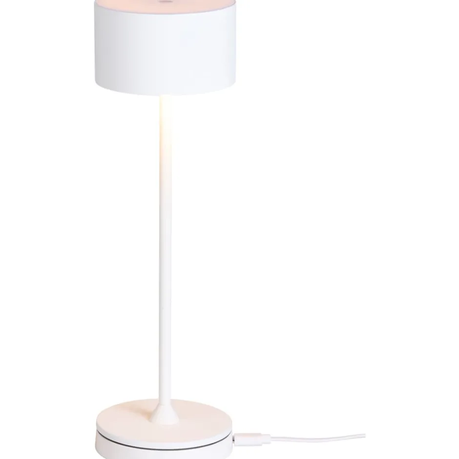 Nielsen Light Bistro genopladelig bordlampe, hvid
