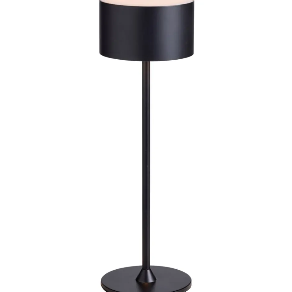 Nielsen Light Bistro genopladelig bordlampe, sort