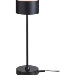 Nielsen Light Bistro genopladelig bordlampe, sort