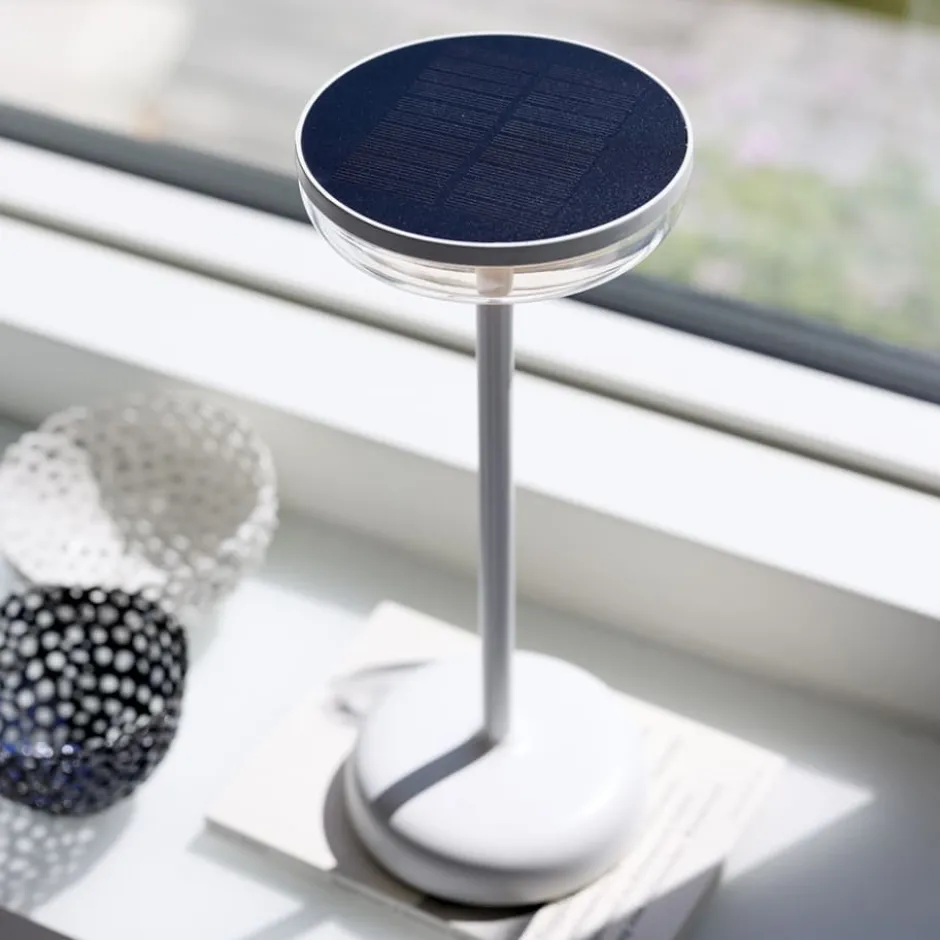 Nielsen Light Breeze solcelle bordlampe, hvid