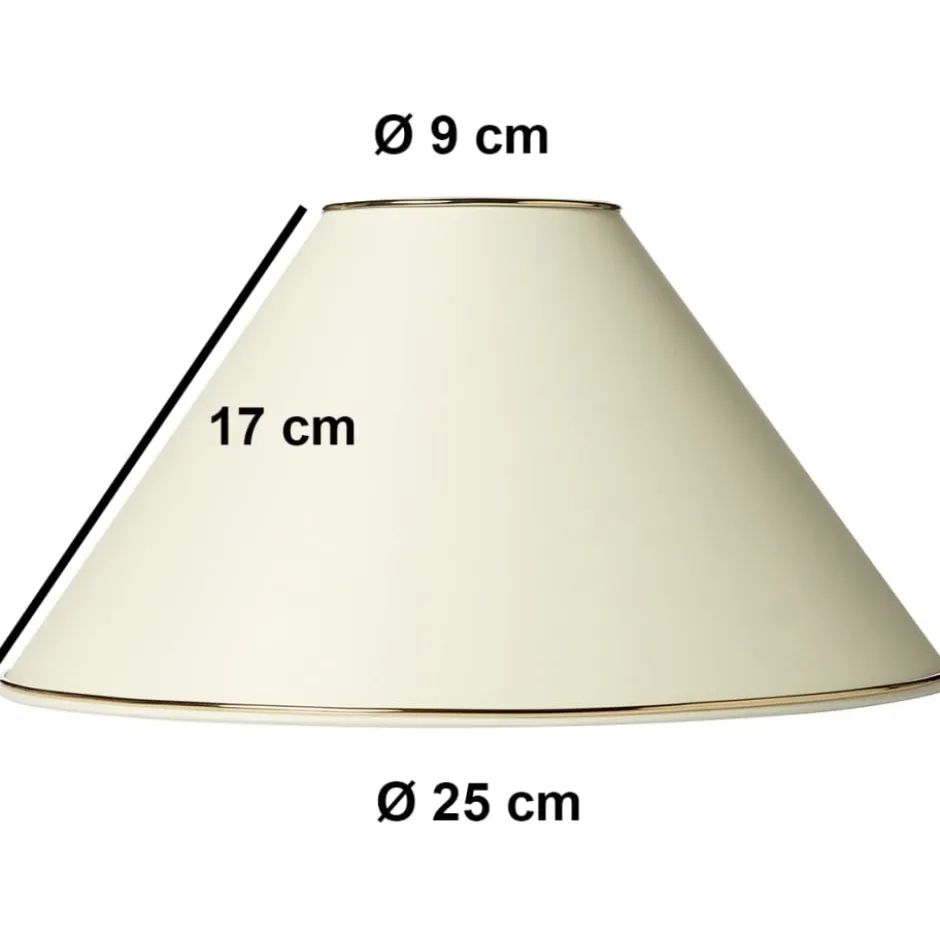 Nielsen Light Chintz lampeskærm, beige, H15 cm