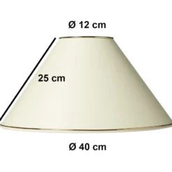 Nielsen Light Chintz lampeskærm, beige, H20,5 cm