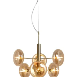 Nielsen Light Continental lysekrone, antik messing