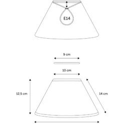 Nielsen Light Emma Casa lampeskærm, blå, H12,5 cm