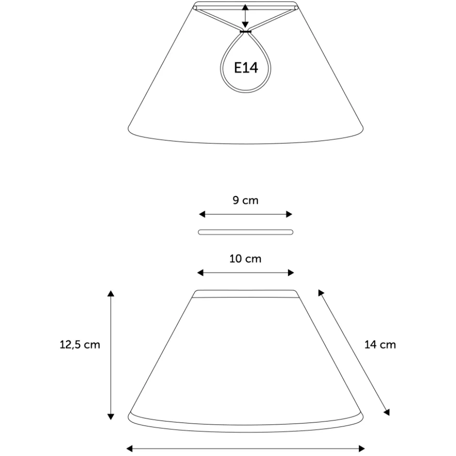 Nielsen Light Emma Casa lampeskærm, blå, H12,5 cm