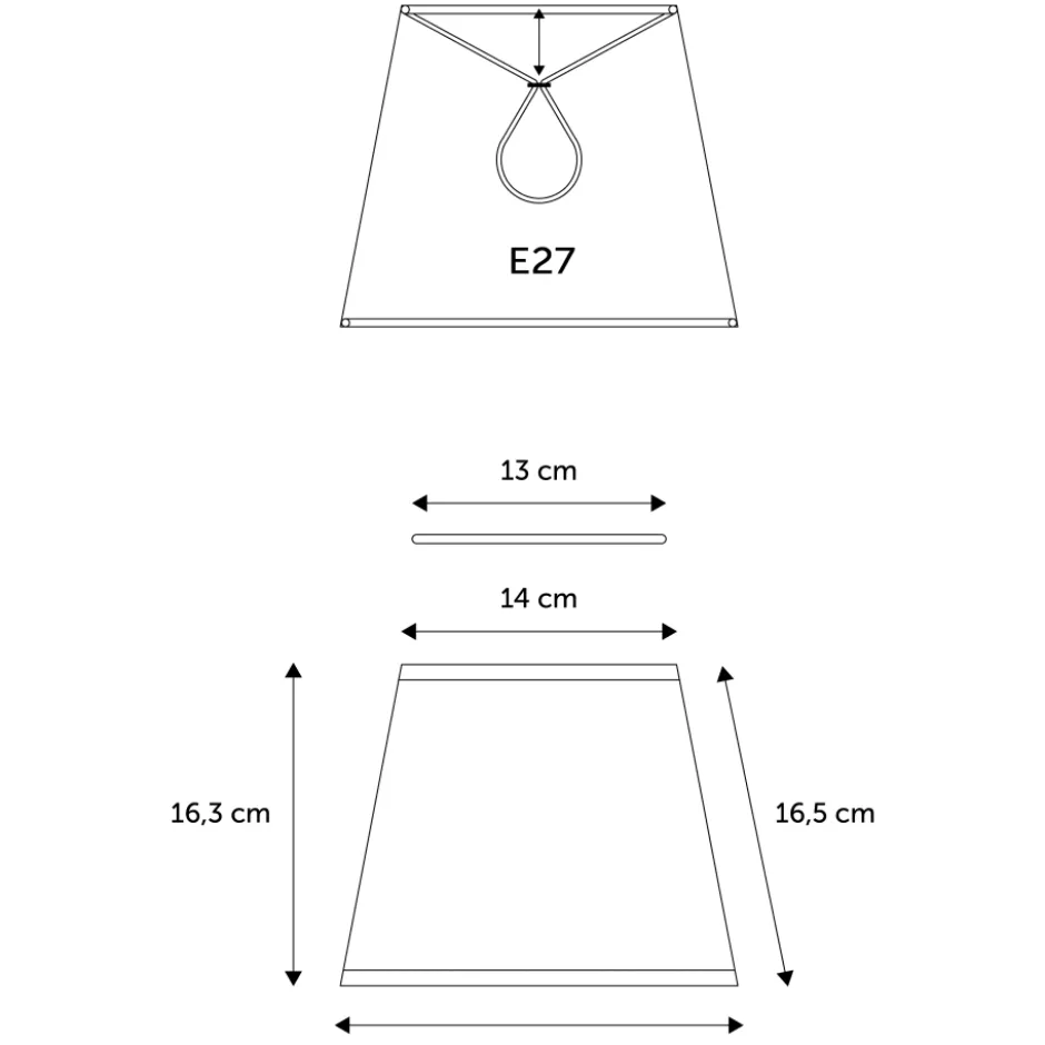 Nielsen Light Emma Domus lampeskærm, blå, H16,5 cm