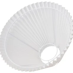 Nielsen Light Emma Hacienda Plisse lampeskærm, hvid, H22 cm