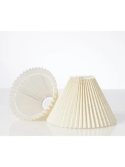 Nielsen Light Emma Piso Plisse lampeskærm til væg/pendel, beige, H19 cm