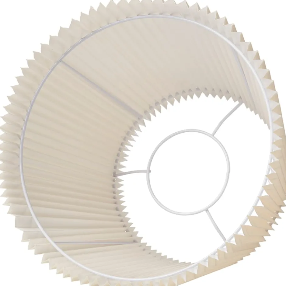 Nielsen Light Emma Villa Plisse lampeskærm, beige, H22,5 cm