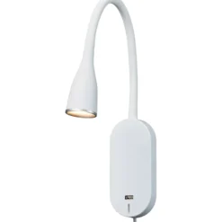 Nielsen Light Eye væglampe med USB, hvid