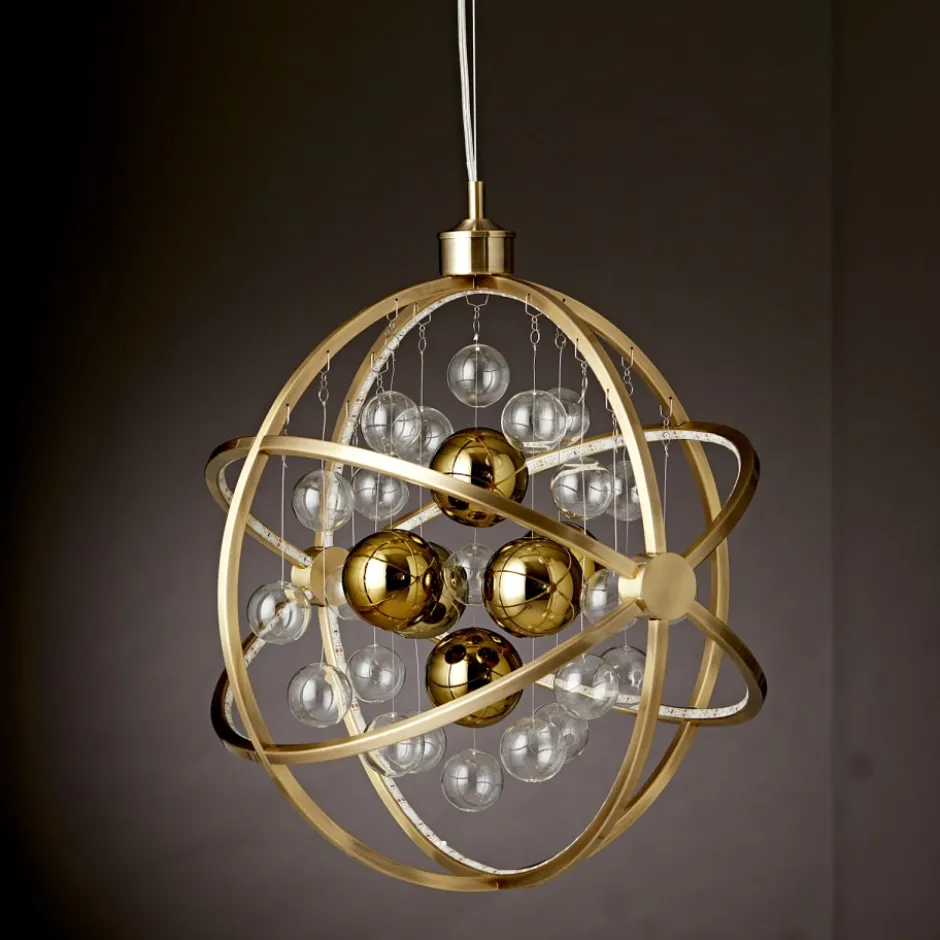 Nielsen Light Galaxy lysekrone, messing