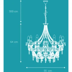 Nielsen Light Imperial lysekrone, 8-armet