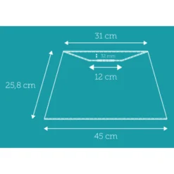 Nielsen Light Isabella Campo lampeskærm, sort/hvid