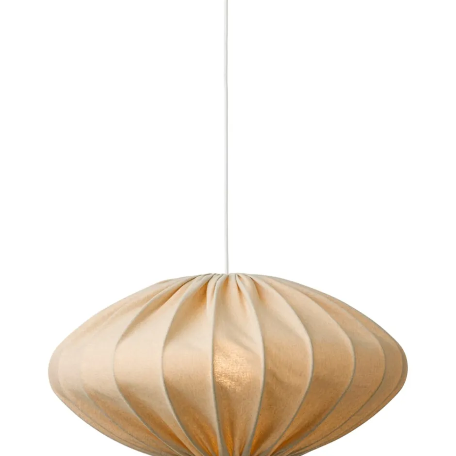 Nielsen Light Jasmin Ellipse pendel, hvid ledning, sand