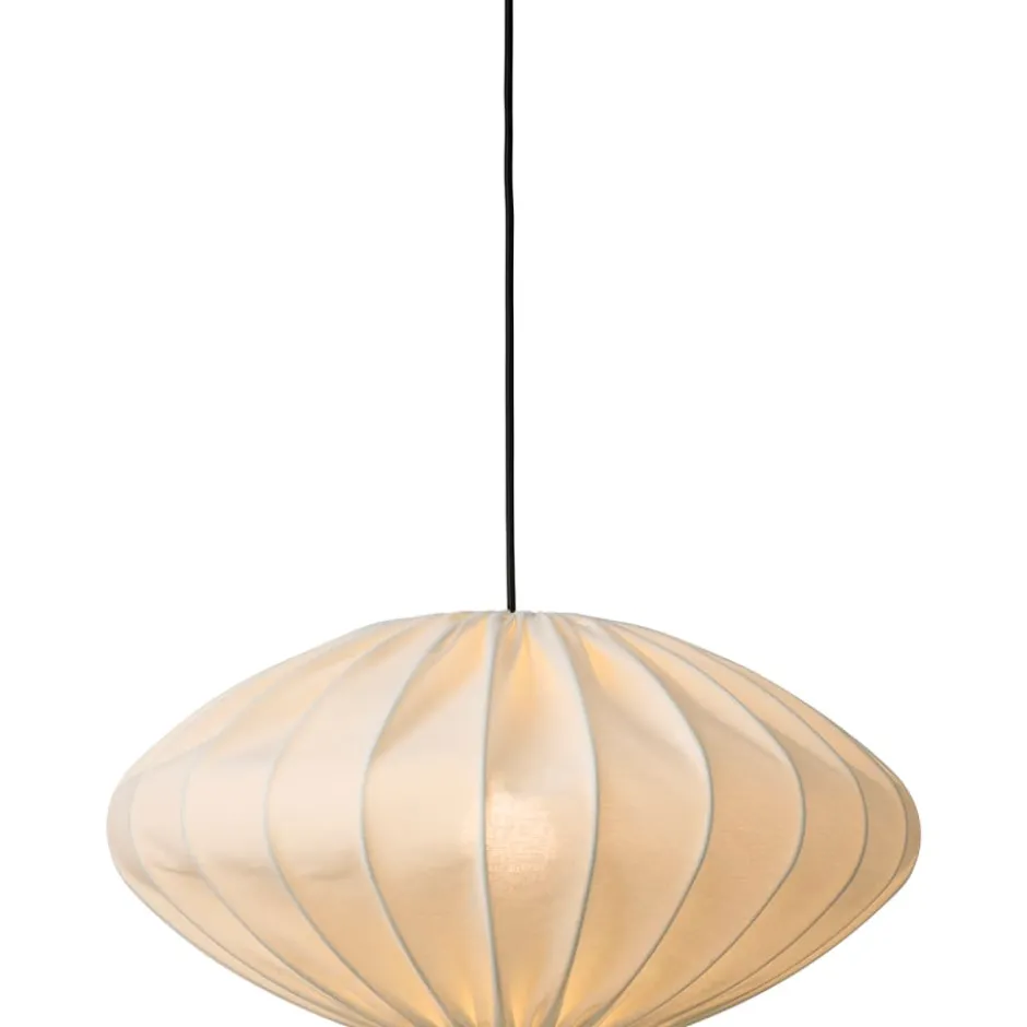 Nielsen Light Jasmin Ellipse pendel, sort ledning, hvid
