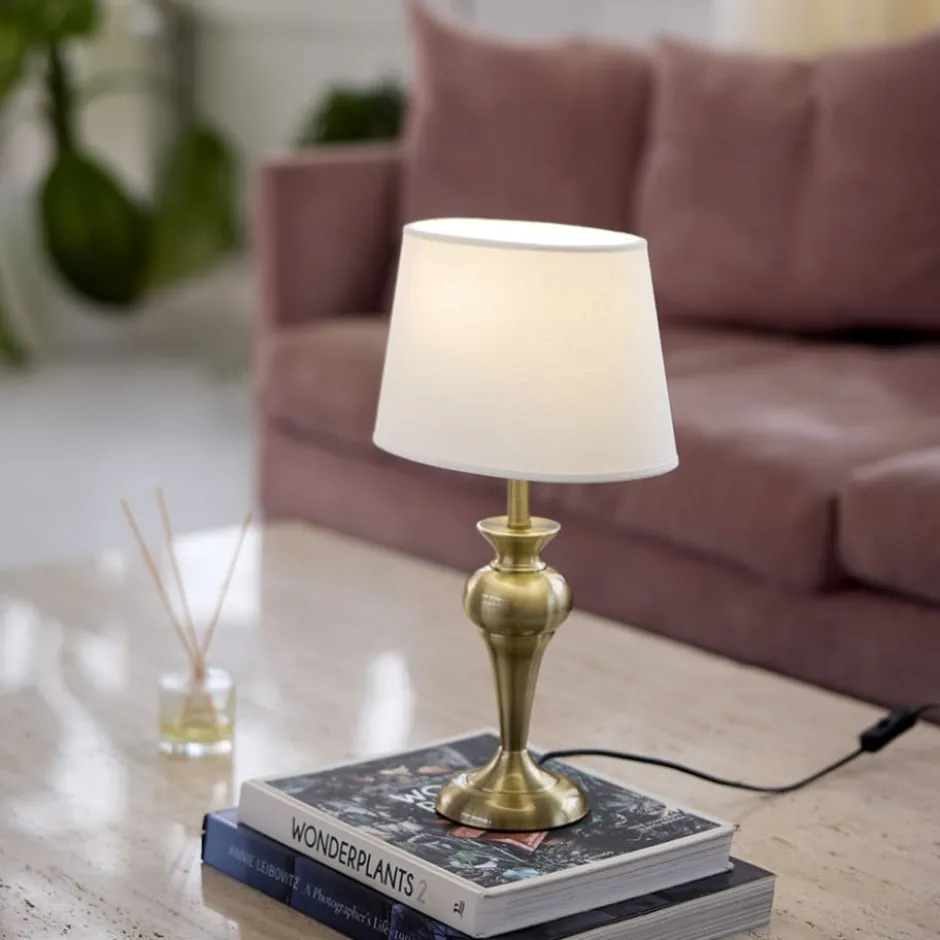 Nielsen Light Jasmin lampeskærm, hvid, H16 cm