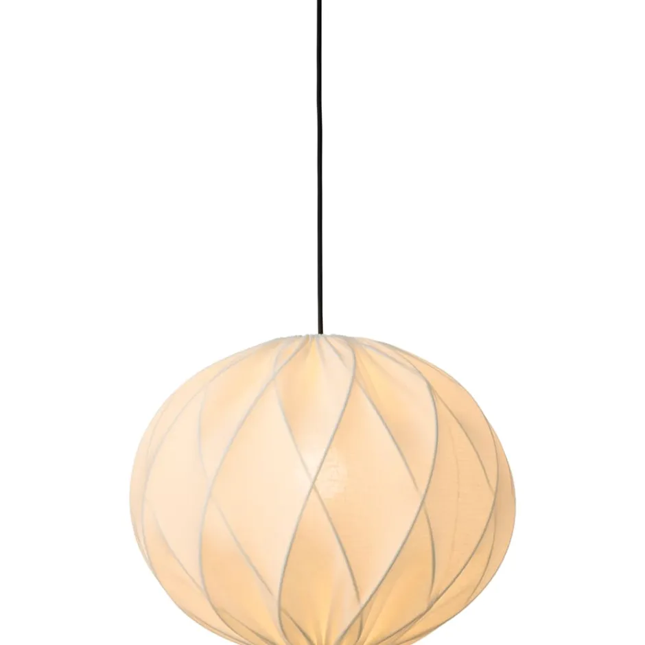 Nielsen Light Jasmin pendel, sort ledning, hvid