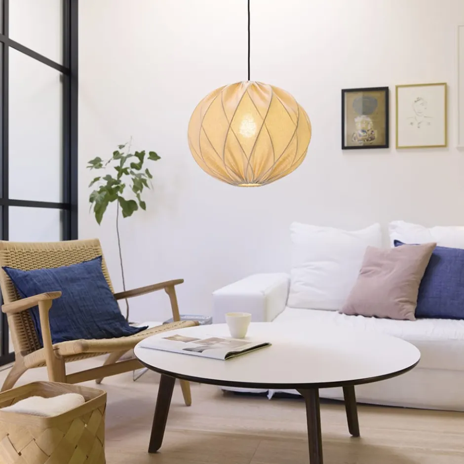 Nielsen Light Jasmin pendel, sort ledning, sand