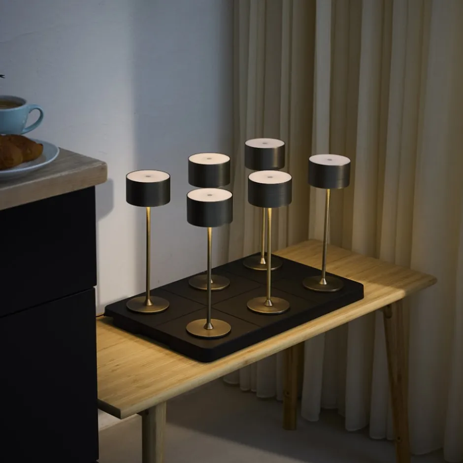 Nielsen Light ladestation til Bistro genopladelige bordlamper, til 6 lamper, sort